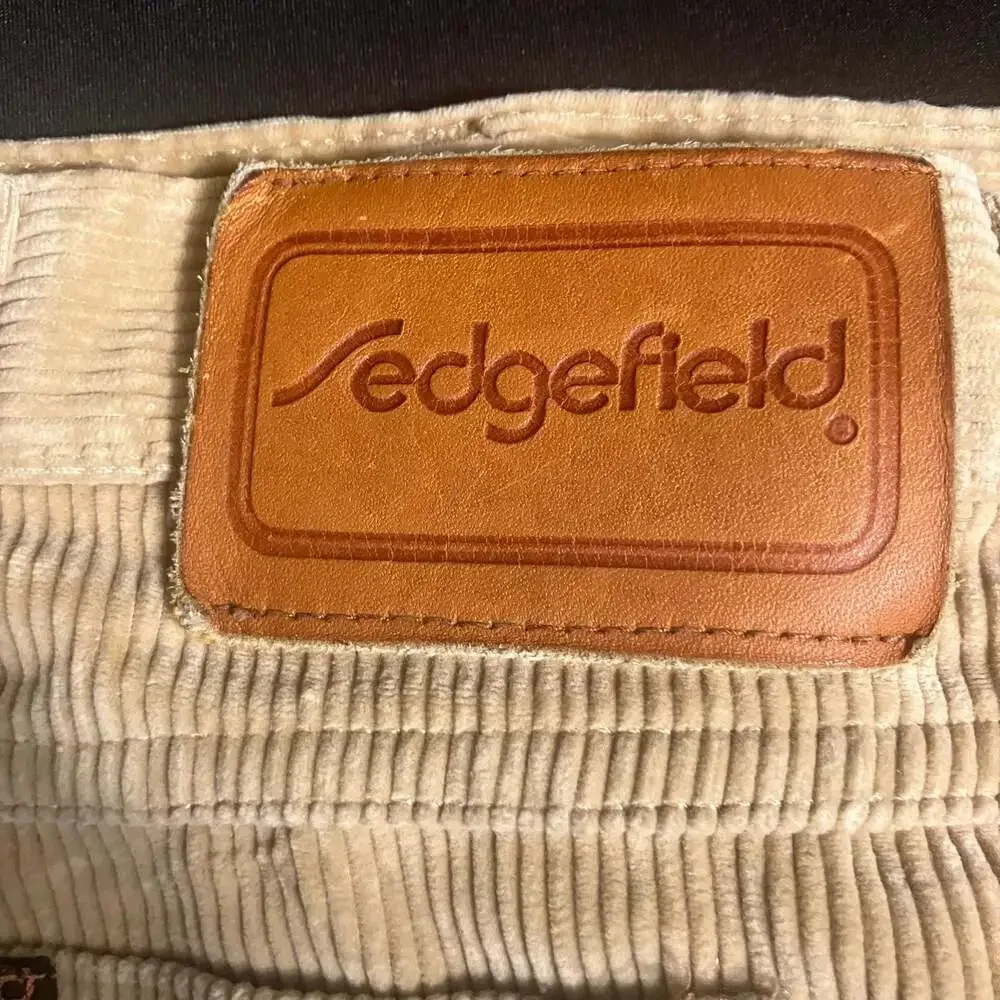 Sedgefield Vintage Beige Corduroy Pants Size 48x30 Made in USA
